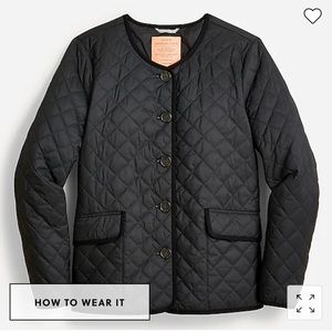 NWT J. Crew Quilted Lightweight Lady Jacket - Size 8